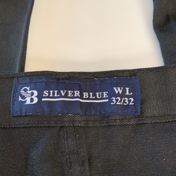 Silver Blue men’s straight leg waxed look jean black in color size 32/32 - Picture 3 of 5